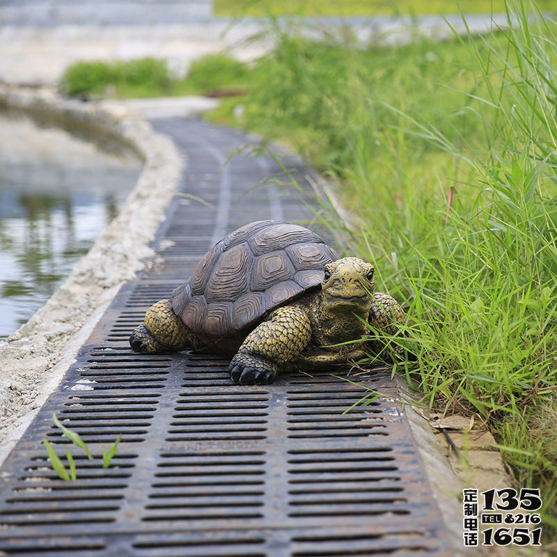 戶外花園玻璃鋼仿真動物烏龜?shù)袼? title=